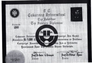 Doktor Guzin Basci Tip Fakultesi Diploma